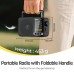 PRUNUS J-25S Portable MW AM SW Radio FM for Home Retro Nostalgic 1800mah Rechargeable Battery Solar Panel Charging New Model Long Antenna DSP Chip Good Reception Tuning Knob USB-C Charge with Handle