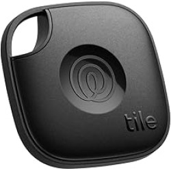 Tile by Life360 Mate - Bluetooth Tracker, Keys Finder and Item Locator for Keys, Bags and More. Phone Finder. Both iOS and Android Compatible. 1-Pack (Black)