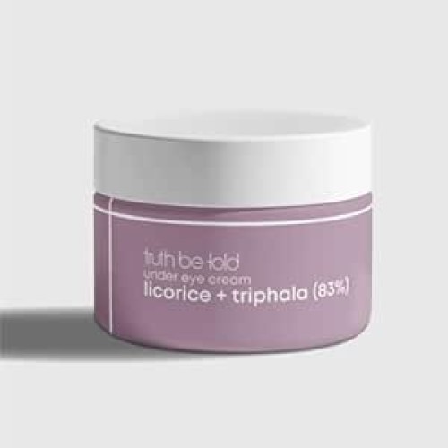Truth Be Told TBT Under Eye Cream with Licorice & Triphala(15ml), Dark Circle Removal, Puffiness Reduction & Wrinkle Smoothing, Free from parabens, silicones, mineral oils