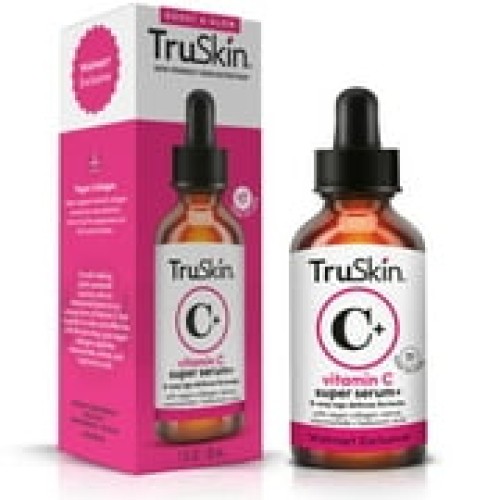 TruSkin Vitamin C Plus Super Serum, 5-Way Rejuvenation with Vegan Collagen, 1 fl oz