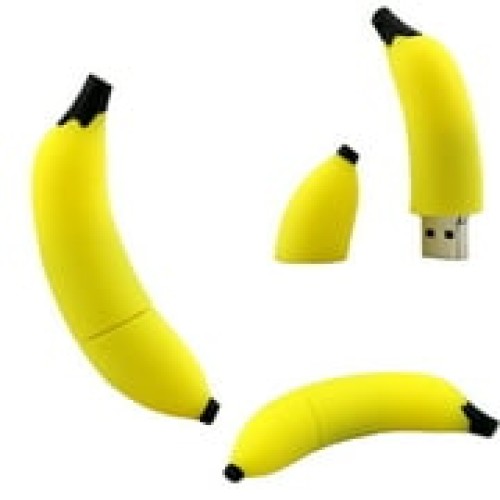 Novelty Flash Drive - USB Storage Flash Drive - Banana Thumb Drive - Trendy Flash Drive (Banana)