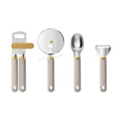 Beautiful 4-Piece Essentials Gadget Set, Porcini Taupe by Drew Barrymore