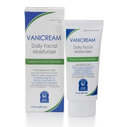 Vanicream Daily Facial Moisturizer with Hyaluronic Acid and Ceramides for Sensitive Skin, 3 fl oz