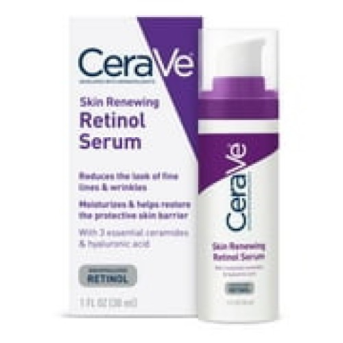 CeraVe Skin Renewing Retinol Serum Anti-aging Face Serum for Wrinkles & Fine Lines 1 fl oz