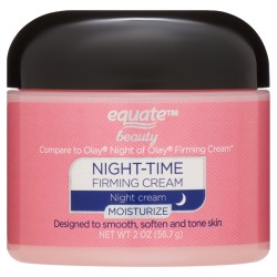Equate Night Time Firming Cream for Face Care to Smooth & Soften Skin, 2 oz, Compare to Olay Night of Olay Firming Cream