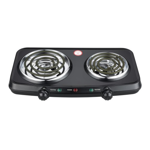 Mainstays Portable Double Burner and Hot Plate, 120V~ 1800W