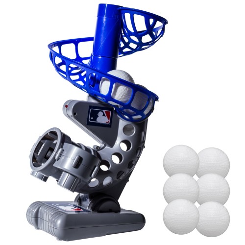 Franklin Sports MLB Electronic Baseball Pitching Machine  Adjustable  Every 7 Seconds  6 Balls