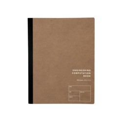 TOPS Products 63810 8.5 x 11 in. Oxford Engineering Computation Book, Gray - 100 Sheets