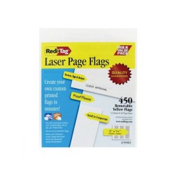 TOPS Products B39901 2 x 0.56 in. Redi-Tag Printable Arrow Flags, Yellow