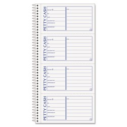 TOPS Products Petty Cash Receipt Book, 5 1/2