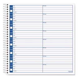 TOPS Products Voice Message Log Books, 8 1/2