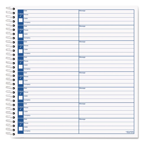 TOPS Products Voice Message Log Books, 8 1/2