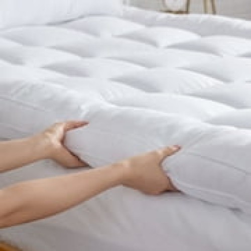 BDEUS Extra Thick Mattress Topper, Cooling Mattress Pad Cover,Pillow Top Protector with 8-21 Inch Deep Pocket, Twin Size